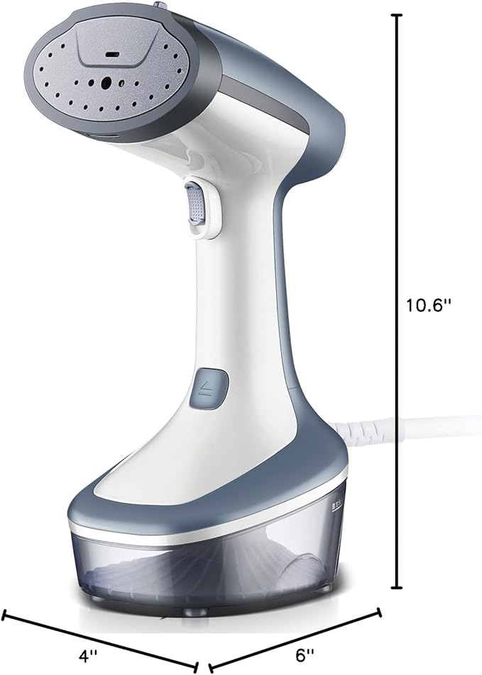 YIKA Steamer for Clothes, Travel Clothes Steam Iron, Portable Clothing & Garment Wrinkle Remover, 30s Heat Up, 300ml Detachable Water Tank, 25 Minutes Continuous Steam for All Kinds of Fabrics