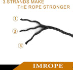 4mm x 200 Feet Black Jute Rope, Twine for Gardening Tomato Climbing Plant Tie Floristry Crafts Gift Wrapping Packing Decor