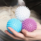 Reusable Dryer Balls Anti Static, 6 PCS Laundry Agitator Balls for Laundry, Blue Purple White Non-Toxic Washing Balls Tangle Free for Washer, Softens Fabrics, Prevents Tangles, Enhances Cleaning