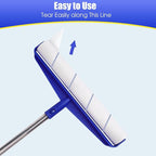 COBETE 13.77" Large Extra Sticky Lint Roller, 69.88" Long Handle Lint Remover with 6 Rollers for Clothes, Cat Dog Pet Hair, Furniture, Couch, Carpet, Floor，Painted Wall Cleaner Mop Dust Cleaning