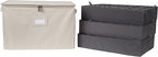Covermates Keepsakes - Adjustable Zip-Top Storage Box - Configurable FlexGrid Compartments - Heavy Duty Polyester- Reinforced Handles - Stackable Design - Indoor Storage, Beige Heather