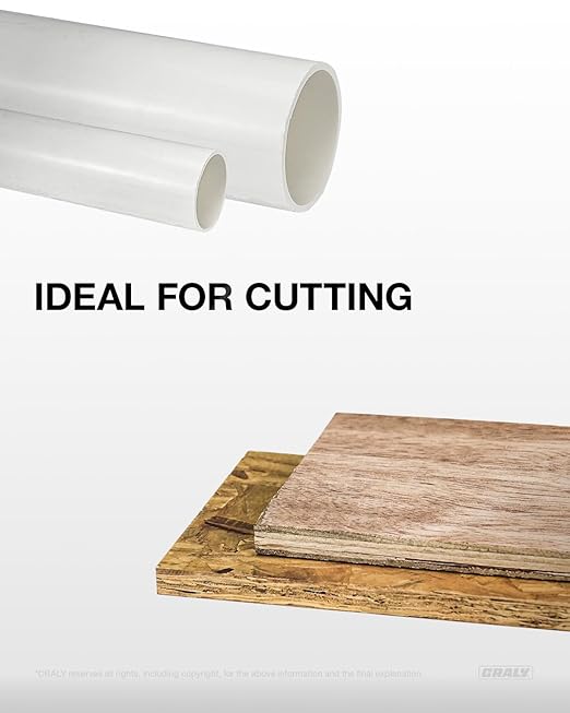 CRALY 5-1/2 Inch 100 Teeth Circular Saw Blade, 5/8 Inch Arbor, Thin Kerf, for Cutting Plywood, OSB, Plastic, Paneling & Vinyl Siding, 3-Pack(C055100WB-3)