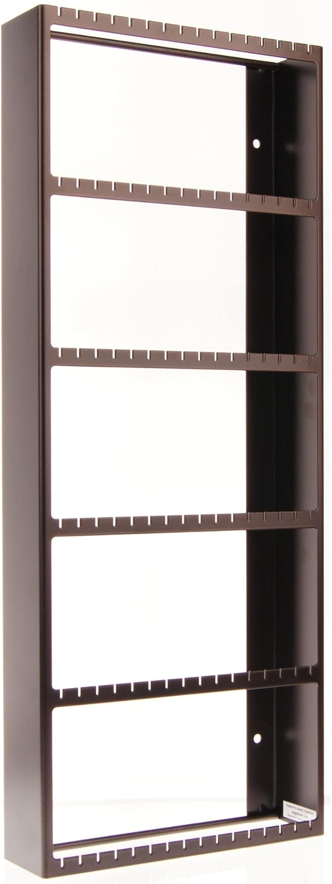 Angelynn's Wall Mounted Big Earring Holder Organizer Display Women Long Post Stud Large Dangle Hoop Pierced Earrings, Hanging Closet Jewelry Storage Rack, Jennifer Rubbed Bronze 9"x23"