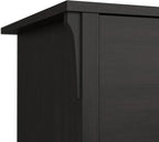 Bush Furniture Salinas 5 Shelf Bookcase In Vintage Black, Tall Bookshelf, Large Book Shelf For Living Room, Home Office, Or Entryway