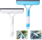 3 in 1 Spray Squeegee, WindowSqueegee with Spray, 3 in 1 WindowSqueegee Cleaning Scraper, Spray WindowSqueegee Cleaner with Spray Bottle for Car, Home, Kitchen Windows (Blue+White)