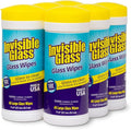 Invisible Glass 90160-6PK Glass Cleaning Wipes Perfect for Cleaning Mirrors, Windows, and Windshields at Home, in Your Car, or at the Office, Streak-Free, Tint-Safe, Lint-Free, 40 Wipes, Pack of 6