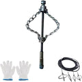 Flex‑Shaft Sewer Descaling Chain, Multi-Purpose PVC Pipe Maintenance Tool, Flex-Shaft Sewer Descaling Tool, Drain Clog Remover, Pipeline Unclogging Tool, for 16mm Spring, Without Spring