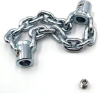 Flex‑Shaft Sewer Descaling Chain, Cable Sewers Dredge Flex for 16mm Spring, Push-Type Rotary Oil Pollution in Pipeline Blocks Drilling Tools (2Pcs)