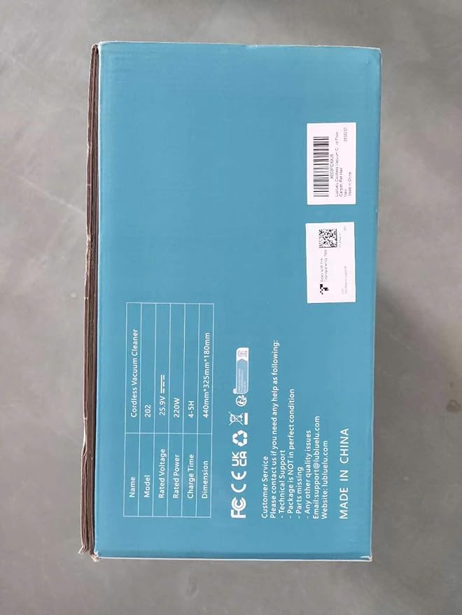 Lubluelu Cordless Stick Vacuum Cleaner, Lightweight 235W Brushless Motor, Rechargeable Battery, Self-Standing Design, Handheld for Carpet, Hard Floor, and Pet Hair