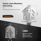 Sahara Sailor Unbreakable Tactical Shovel-180 Degree Folding Shovel-Camping Shovels - 23 in 1 Survival Gear and Equipment Multifunctional Camping Gear Survival Tools for Caping Hiking