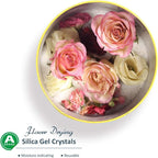 wisedry 10 LBS Silica Gel Flower Drying Crystals, 2 Packs of 5 LBS, Fine Crystals < 1mm, Color Indicating, Reusable