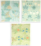 6 - Pack Swedish Kitchen Dish Cloths - Reusable Paper Towels for Counters & Dishes - Eco Friendly Cellulose Sponge Cloth - Assorted (Flower Pattern)