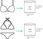 BAGAIL Laundry Bags Mesh Wash Bag for Intimates Lingerie and Delicates,4Pcs(Bra Wash Bag,6×6inch+7×7inch)