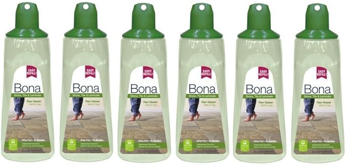 (6 pack) Bona Stone, Tile & Laminate Floor Cleaner Cartridge, 34 oz
