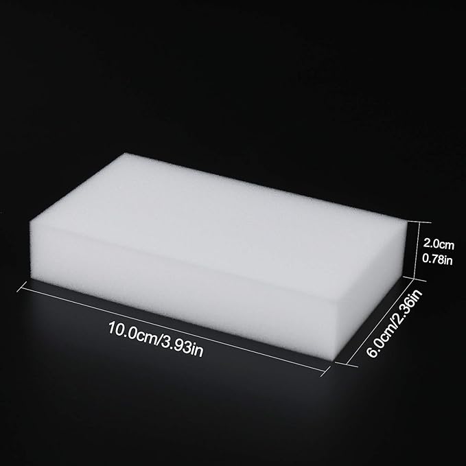 100-Pack 10x6x2cm Cleaning Sponge in Bulk Melamine Multi-Functional Sponges for Kitchen, Bathroom, Toilet