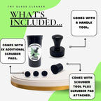 The Glass Cleaner Magnetic Kit | Mini/Small, 9.5 mm Size | For Water Pipes, Vases, Windows, Aquariums and Small & Unique Sizes | Cleans Hard to Reach Stain | Magnet Glass Cleaner | Free Scrubber Pads