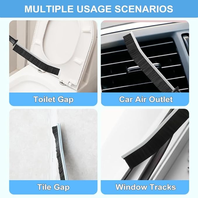 Washing Machine Cleaner Brush Set (6-Pcs) for Front & Top Load Washers – Deep Cleaning Kit for Rubber Seal, Drum, Dispenser, Tight Gaps & Multipurpose Cleaning in Kitchen, Bathroom & Home