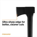 Fiskars 28" Chopping Axe, Ultra-Sharp Blade for Kindling with Ease, Weight Balanced, Garden and Outdoor Gear, 3.5 pounds, Black