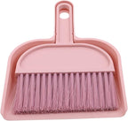 Plastic Mini Broom and Dustpan,Mini Cleaning Brush with Dustpan Set Desktop Cleaning Accessories,Pink with Set,Plastic Broom