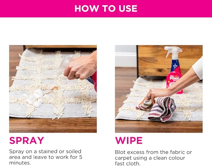 Stardrops - The Pink Stuff - The Miracle Foaming Carpet & Upholstery Stain Remover