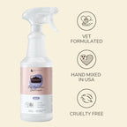 kin+kind Pet Odor Eliminator for Home - Litter Deodorizer, Pet Urine Odor Eliminator Spray and Stain Remover Spray for Harwood Floods, Carpet and Fabric - Pee, Odor and Stain Destroyer 32 fl oz