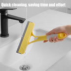 3 in 1 Window Cleaning Scraper,Window Squeegee Cleaner Tool with Built-in Spray Bottle for Car Home Windows Glass and Tiles Et (White)