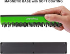 Mayouko 1/4" Magnetic Hex Bit Holder Rack Organizer, 43 Holes, 1/4-Inch Drill Bit Holder, Green, 2 Racks, Magnetic Bit Holder with Magnet Base for Screwdriver Bits