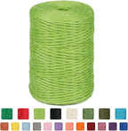 2mm 600ft Colored Natural Jute Twine String for Gift Wrapping Craft Baker Plant Christmas Ribbon Twine Handmade Arts Decoration Thin Packing String Home Decor