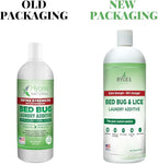 Hygea Natural Lice & Bed Bug Extra Strength Laundry Additive - Environmentally Responsible, Odorless & Stain-Free Liquid Laundry Treatment - Safe for Children & Pets - Any Water Temperature (32 oz)