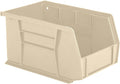 Hudson Exchange 9-1/2" x 6" x 5" Plastic Stackable Storage Bin and Hanging Container (Stone, 1 Pack)