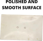 White Soap Dish Tray Marble Soap Holder Trinket Plate for Bathroom Sink Kitchen Countertop Bedroom Vanity Bathroom Accessory Rectangular