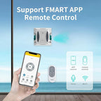 FMART Window Cleaner Robot Double-Sided Spray Water, 3800Pa Strong Suction Smart Window Cleaning Robot, APP&Remote Control Robot Suitable for Outdoor/Indoor High Rise Windows