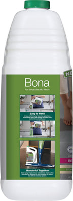 Bona Hard-Surface Floor Cleaner Refill, for Stone Tile Laminate and Vinyl LVT/LVP, 4 pack