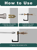 Self Drilling Drywall Anchors Kit with Screws 500PCS - 4 Sheetrock Anchors & 5 Screw Sizes New Upgraded Zinc Plated Steel and Plastic, No Drill or Holes in Wall for Wall Hanging,Various scenarios