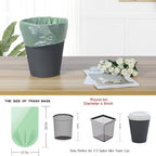Jaoul Trash Bags 2.6 Gallon, Small Garbage Bags, Strong & Unscented Mini Trash Bags for Kitchen, Bathroom, Office, Restroom, Car, Green, 80 Counts