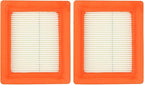 17211-Z8B-901 17211-zl8-023 Air Filter fit for Honda gc135 gcv135 gc160 gcv160 gc190 gcv190 gx100 and gxv57 Engines Lawn Mower Air Cleaner 491588 399959 F220 tillers, Bomag BT60(Pack of 2)