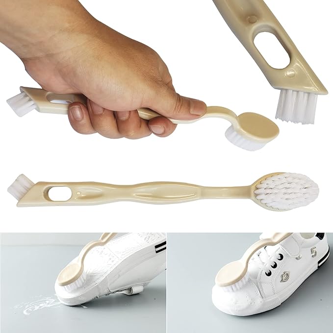 Cleaning Brush Shoe Kitchen Bottle Brush Sink Bathroom Household Dish Pot Pan Edge Corners Tile Lines Brush with Stiff Bristles