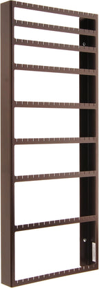 Angelynn's Wall Mounted Big and Small Earring Holder Organizer Display Women Long Post Stud Large Dangle Hoop Pierced Earrings, Hanging Closet Jewelry Storage Rack, Mary Rubbed Bronze 9"x23"