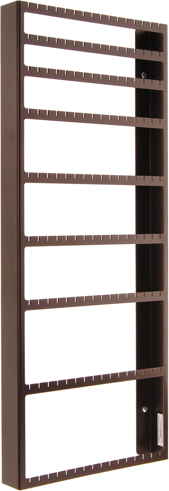 Angelynn's Wall Mounted Big and Small Earring Holder Organizer Display Women Long Post Stud Large Dangle Hoop Pierced Earrings, Hanging Closet Jewelry Storage Rack, Mary Rubbed Bronze 9"x23"