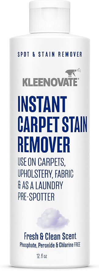 Instant Carpet Stain Remover – Fresh & Clean Scent – Fast-Acting Spot Cleaner for Carpets, Upholstery, Fabric & Laundry Pre-Spot Treatment (12 fl. oz)