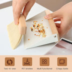 Mini Dustpan and Brush Set,Small Beechwood Dust Pan and Brush Set,Portable Cleaning Broom with Dustpan Combo Set with Natural Sisal