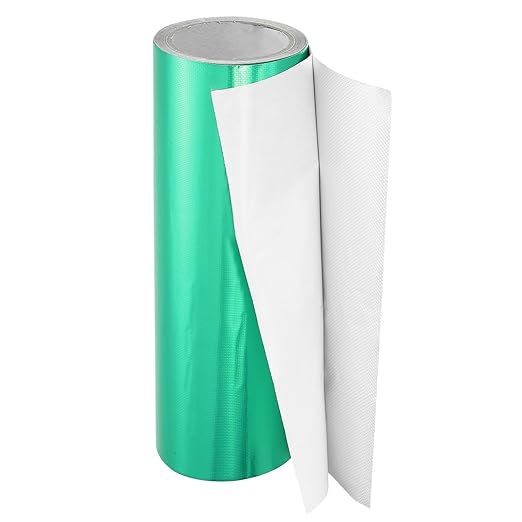 PATIKIL Awning Repair Tape 8m x 30cm Waterproof Canvas Tape High Adhesive Tear Repair Patch Kit for PVC Tarpaulin Tent Awning Fabric RV Sail Boat Cover, Green (11.81" x26.24ft)