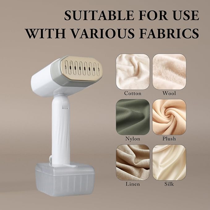 Steamer for Clothes,Fast Heating 20 Seconds,330ml Removable Water Tank,Steam Iron for Clothes,Dry and Wet Ironing,Handheld Portable Steamer Suitable for Travel/Home/Office