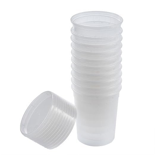 CIAO! 32OZ PP Injection Molded Soup-Deli Container with LLDPE Lid, Microwavable and BPA Free (240/240 combo pack)