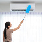 Tanlade 8 Pcs Microfiber Feather Duster for Cleaning 13-31 Inch Extendable Cobweb Dusters Ceiling Fan Duster Washable Bendable Tool for Office Car Window Furniture (Stylish Color)