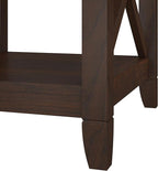 Bush Furniture Key West Small 2 Shelf Bookcase in Bing Cherry, Compact Home Organizer, Vertical Storage Solution, Bookshelf for Office or Living Room