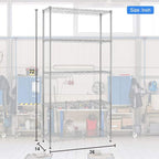 BestOffice 14''Lx36''Wx72''H 5 Shelf Wire Shelving Unit Garage Heavy Duty Height Adjustable Commercial Grade NSF Certification Utility Rolling Steel Layer Rack Organizer Kitchen