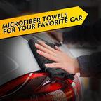 HOMEXCEL Black Microfiber Cleaning Cloth 50 Pack, 12.5 x 12.5 inch Microfiber Towels for Cars, Ultra Absorbent Car Washing Cloth, Lint Free Streak Free Cleaning Rags for Car, Kitchen, and Window