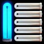 Bug Zapper Replacement Light Bulb 15 Watt, U Shapped Insect Attracting Trap Bulb FUL15-BL 7.7 Inches, 6 Pack