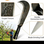 Machete Billhook Sickle Knife for Yard Work Machete for Cutting Trees Machetes Sickle Heavy Duty Machete for clearing Brush Garden Tools AxeConstruction Blade Outdoor……